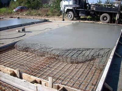 фото заливка бетона